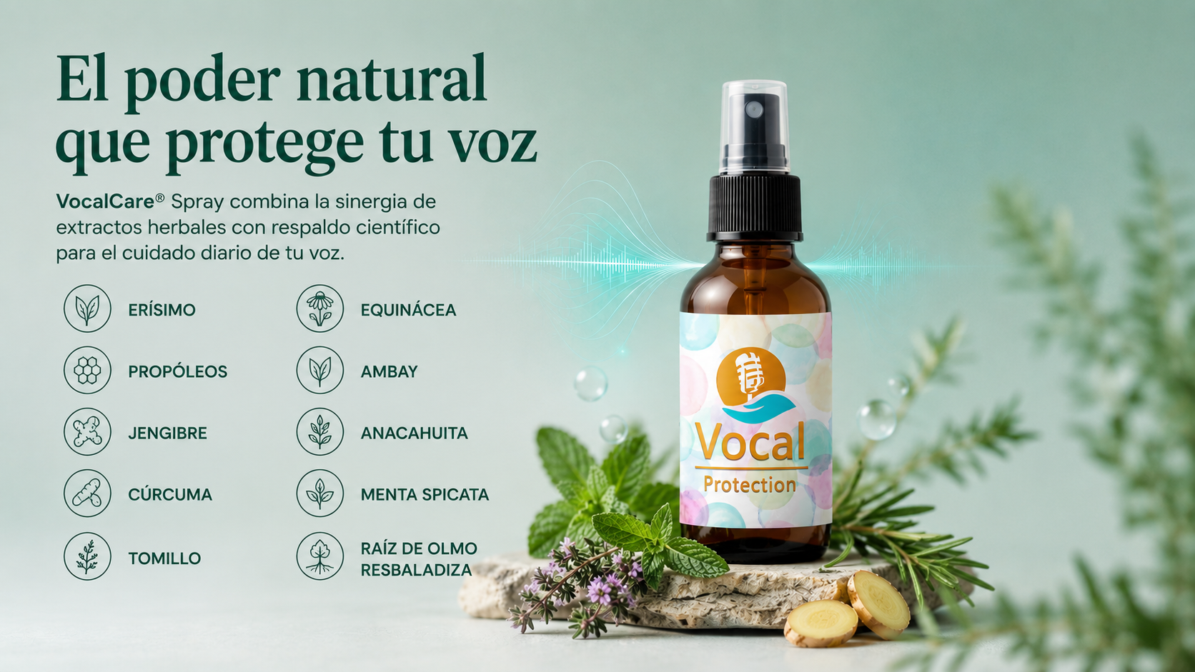 Principios Activos spray natural para la voz